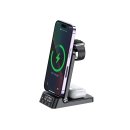 4in1 induktive Ladestation Qi Wireless Charger Ladegerät Digitaluhr Docking