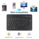 3in1 Bluetooth Tastatur (Schwarz) + Maus + Cover für...