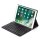 3in1 Bluetooth Tastatur (Schwarz mit Beleuchtung) + Maus + Cover für Apple iPad iPad 10.2 2019/2020/2021 10.2 Zoll Case Schutz Hülle Tasche Keyboard