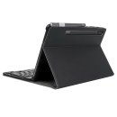 3in1 Bluetooth Tastatur (Schwarz mit Beleuchtung) + Maus + Cover für Samsung Galaxy Tab S T860 T865 S6 10.5 Zoll Case Schutz Hülle Tasche Keyboard