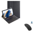 3in1 Bluetooth Tastatur (Schwarz) + Maus + Cover für...