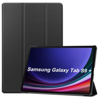 Hülle für Samsung Tab S9+ Plus 2023 SM-X810 SM-X816B SM-X818U 12.4 Zoll Smart Cover Etui mit Standfunktion und Auto Sleep/Wake Funktion