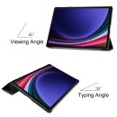 Hülle für Samsung Tab S9+ Plus 2023 SM-X810 SM-X816B SM-X818U 12.4 Zoll Smart Cover Etui mit Standfunktion und Auto Sleep/Wake Funktion