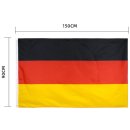 Deutschland Germany Flagge mit Ösen Fahne 150x90 Metalösen Wetterfest Fahnenmast