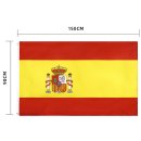 Spanien Spain Flagge mit Ösen Fahne 150x90 Metalösen Wetterfest Fahnenmast