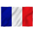 Frankreich France Flagge mit Ösen Fahne 150x90...