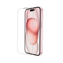 Glasfolie für Apple iPhone 15 + Plus 6.7 Zoll Glas Transparent Displayschutz Blasenfrei Hartglas Ultraklar Antistatik Kristallklar Schutzfolie