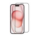 Glasfolie für Apple iPhone 15 + Plus 6.7 Zoll Glas Transparent Displayschutz Blasenfrei Hartglas Ultraklar Antistatik Kristallklar Schutzfolie