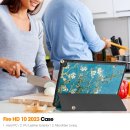 Schutzhülle für Amazon Fire HD 10 2023 13.Gen 10.1 Zoll Slim Case Etui mit Standfunktion und Auto Sleep/Wake Funktion