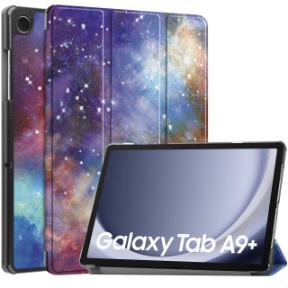 Hülle für Samsung Tab A9+ Plus 2023 SM-X210/X216/X218 11 Zoll Smart Cover Etui mit Standfunktion und Auto Sleep/Wake Funktion