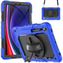 4in1 Schutzhülle für Samsung Galaxy Tab S9 2023 SM-X710/X716B/X718U Tab S9 FE SM-X510/X516 11 Hard Case + Standfunktion+Tragegurt