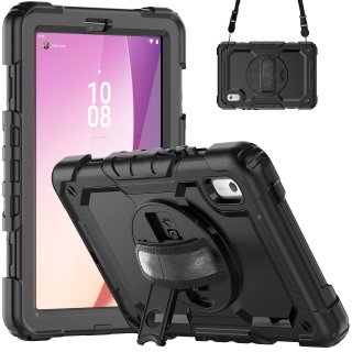 4in1 Hülle mit Trageschleife für Lenovo Tab M9 TB-310FU 2023 9 Zoll Outdoor Cover Schutz + Ständer