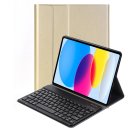 2in1 Set Bluetooth Tastatur in Schwarz + Hülle für Apple iPad 10. Gen 2022 10.9 Zoll Case Schutzhülle Standfunktion Sleep and Wake