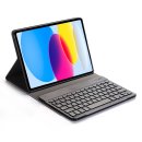 2in1 Set Bluetooth Tastatur in Schwarz mit Beleuchtung +...