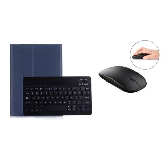 3in1 Bluetooth Tastatur (Schwarz) + Maus + Cover für Samsung Galaxy Tab S9 2023 SM-X710/X716B/X718U Tab S9 FE SM-X510/X516 11 Zoll Zoll Case Schutz Hülle Tasche Keyboard