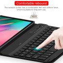 3in1 Bluetooth Tastatur (Schwarz) + Maus + Cover für Apple iPad 10. Gen 2022 10.9 Zoll Zoll Case Schutz Hülle Tasche Keyboard