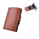 Lobwerk Mini Wallet mit Geldfach Münzfach mit Reißverschluss Slim Wallet Geldbörse Premium Portemonnaie Kartenetui RFID
