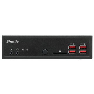 SHUTTLE Barebone XPC slim DH32U Intel Pentium Gold 7505 2x32GB DDR4-3200 2xSODIMM 4xUSB 3.2 4xHDMI noOS