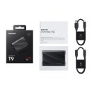 SSD 4TB Samsung Portable SSD T9 USB3.2 Gen.2x2 black retail