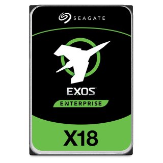 Seagate Exos X18 ST18000NM001J - Festplatte - verschlüsselt - 18 TB - intern - SATA 6Gb/s - 7200 rpm - Puffer: 256 MB - Self-Encrypting Drive (SED)