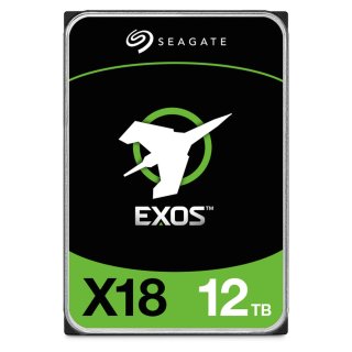 Seagate Exos X18 ST12000NM000J - Festplatte - 12 TB - intern - SATA 6Gb/s - 7200 rpm - Puffer: 256 MB