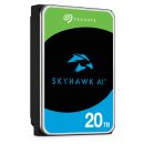 Seagate SkyHawk AI ST24000VE002 - Festplatte - 24 TB - intern - 3.5" (8.9 cm) - SATA 6Gb/s - Puffer: 512 MB - mit 3 Jahre Seagate Rescue Datenwiederherstellung