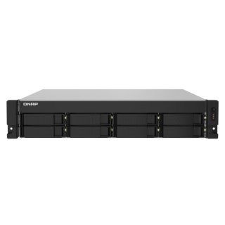 QNAP TS-832PXU - NAS-Server - 8 Schächte - Rack - einbaufähig - SATA 6Gb/s - RAID RAID 0, 1, 5, 6, 10, 50, JBOD, 60 - RAM 4 GB - Gigabit Ethernet / 2.5 Gigabit Ethernet / 10 Gigabit Ethernet - iSCSI Support - 2U