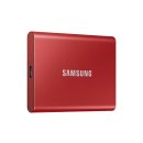 SSD 2TB Samsung Portable SSD T7 USB3.2 Gen.2 Metallic Red