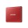 SSD 2TB Samsung Portable SSD T7 USB3.2 Gen.2 Metallic Red