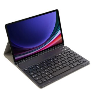 2in1 Set Bluetooth Tastatur in Weiß + Hülle für Samsung Galaxy Tab S9 FE 2023 X510/SM-X516/SM-X518 10.9 Zoll Case Schutzhülle Standfunktion Sleep and Wake