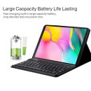 3in1 Bluetooth Tastatur in Schwarz + Maus + Cover für Samsung Galaxy Tab S9 FE 2023 X510/SM-X516/SM-X518 10.9 Zoll  Case Schutz Hülle Tasche Keyboard