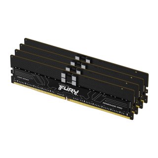 Kingston FURY Renegade Pro - DDR5 - Kit - 128 GB: 4 x 32 GB - DIMM 288-PIN - 4800 MHz / PC5-38400 - CL36 - 1.1 V - registriert - on-die ECC - Schwarz