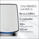 Orbi RBK853 - WLAN-System (Router, 2 Extender)