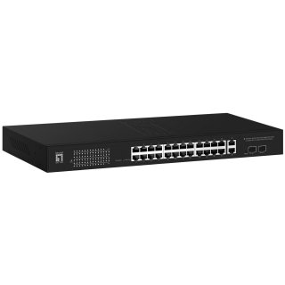 Switch 28x GE GEP-2841 2xGSFP 370W 24xPo - Switch - Kupferdraht