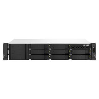 QNAP TS-873AeU-RP - NAS-Server - 8 Schächte - Rack - einbaufähig - SATA 6Gb/s - RAID RAID 0, 1, 5, 6, 10, 50, JBOD, 60 - RAM 4 GB - 2.5 Gigabit Ethernet - iSCSI Support - 2U