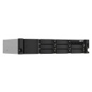 QNAP TS-873AeU-RP - NAS-Server - 8 Schächte - Rack - einbaufähig - SATA 6Gb/s - RAID RAID 0, 1, 5, 6, 10, 50, JBOD, 60 - RAM 4 GB - 2.5 Gigabit Ethernet - iSCSI Support - 2U