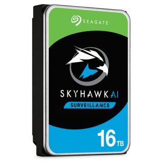 Seagate SkyHawk AI ST16000VE002 - Festplatte - 16 TB - intern - 3.5" (8.9 cm) - SATA 6Gb/s - Puffer: 256 MB - mit 3 Jahre Seagate Rescue Datenwiederherstellung