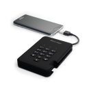 diskAshur2 1TB Black USB 3.2 (Gen 1) / 2.5" / 2.5 external HDD / Military Grade, IP 56, AES-XTS 256-bit HW encryption, FIPS PUB 197 / EDGE / Keypad