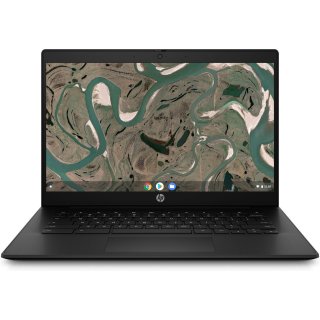 HP Chromebook 14 G7 - 180°-Scharnierdesign - Intel Celeron N5100 / 1.1 GHz - Chrome OS - UHD Graphics - 8 GB RAM - 64 GB eMMC - 35.6 cm (14") IPS Touchscreen 1920 x 1080 (Full HD) - Wi-Fi 6 - kbd: Deutsch