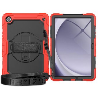 4in1 Case für Samsung Galaxy Tab A9+ Plus 2023 X210 X215 11  Zoll Hülle Stoßfest Schutz + Standfuß