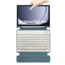 3in1 Bluetooth Tastatur (Weiß) + Maus (Schwarz) + Cover für Samsung Galaxy Tab A9+ Plus 2023 X210 X215 11 Zoll Zoll Case Schutz Hülle Tasche Keyboard