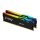 Kingston FURY Beast RGB - DDR5 - Kit - 64 GB: 2 x 32 GB - DIMM 288-PIN - 6000 MHz / PC5-48000 - CL30 - 1.4 V - ungepuffert - on-die ECC - Schwarz