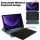 2in1 Set Bluetooth Tastatur in Schwarz + Hülle für Samsung Tab S9 SM-X710 SM-X716 2023 11 Zoll Case Schutzhülle Standfunktion Sleep and Wake