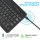 2in1 Set Bluetooth Tastatur in Schwarz + Hülle für Samsung Tab S9+ Plus 2023 SM-X810 SM-X816B SM-X818U 12.4 Zoll Case Schutzhülle Standfunktion Sleep and Wake