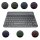 2in1 Set Bluetooth Tastatur in Schwarz mit Beleuchtung + Hülle für Samsung Tab S9+ Plus FE X610/X616 2023 12.4 Zoll Case Schutzhülle Standfunktion Sleep and Wake