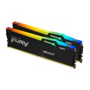 Kingston FURY Beast RGB - DDR5 - Kit - 64 GB: 2 x 32 GB - DIMM 288-PIN - 6400 MHz / PC5-51200 - ungepuffert