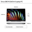 HP ENVY x360 14" 2,8k OLED Ryzen™ 7 8840HS 16GB/1TB SSD Win11 14-fa0077ng