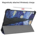 Cover für Apple iPad Air 10.9 2020/2022 4/5 Generation iPad Air 11 2024 M2 11 Zoll Slim Schutzhülle Hardcase aufstellbar und Wake & Sleep Funktion