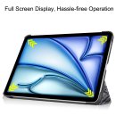 Cover für Apple iPad Air 10.9 2020/2022 4/5 Generation iPad Air 11 2024 M2 11 Zoll Slim Schutzhülle Hardcase aufstellbar und Wake & Sleep Funktion