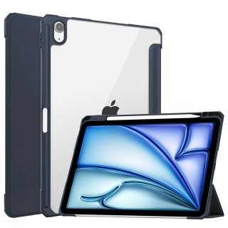 Cover für Apple iPad Air 11 2024 M2 11 Zoll Slim Schutzhülle Hardcase aufstellbar und Wake & Sleep Funktion